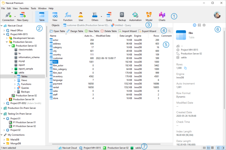 Navicat PostgreSQL Database GUI